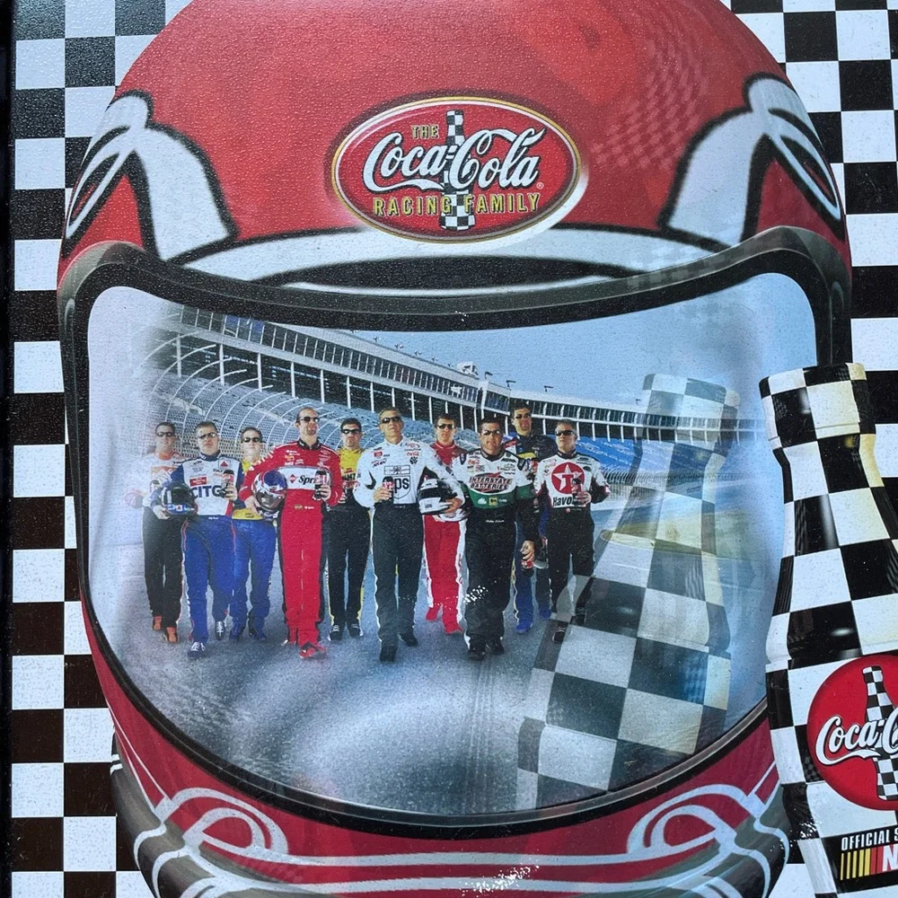 2002 NASCAR Coca Cola Racing Family Drivers Metal Serving Tray